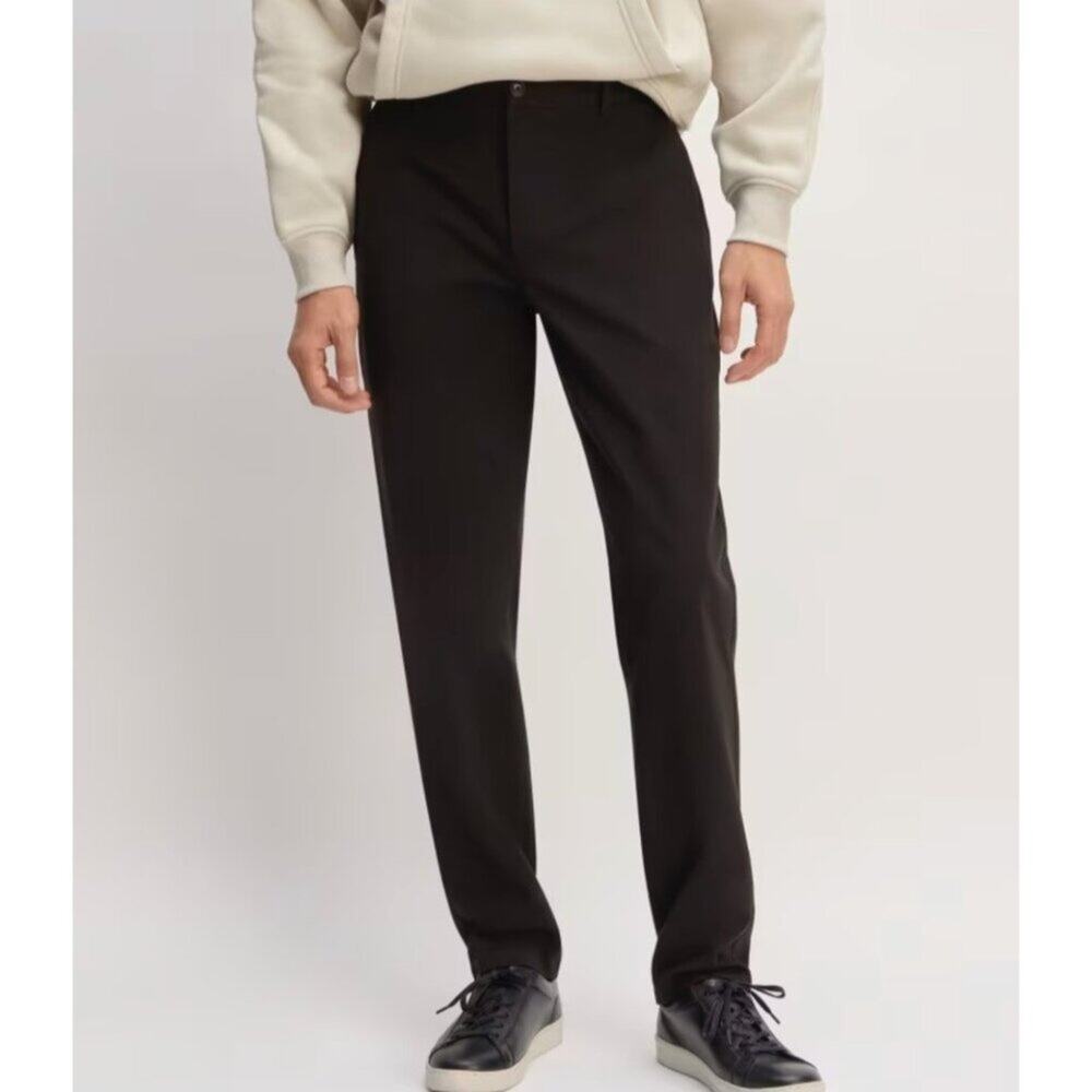 NWT Everlane Mens The Performance Chino Uniform‎ Pants Black 35x28
